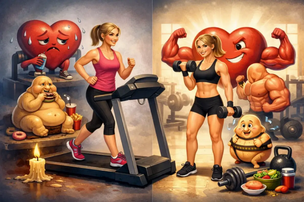 Почему кардио не работает без силовых нагрузок